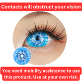 17mm Sweety White Walker Mini Sclera Lens