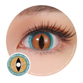 17mm Sweety Brown Lizard Mini Sclera Lens