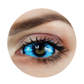 22mm Sweety Blue Sclera Contacts - Blue Elf