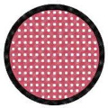 Sweety Crazy Red Mesh/Screen with Black Rim