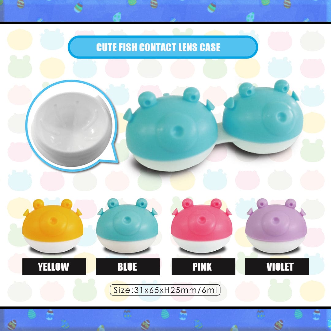 Bonasse Cute Balloon Fish Contact Lens Case