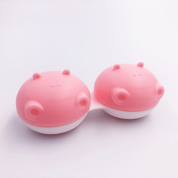 Bonasse Cute Hippo Contact Lens Case