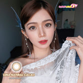 عدسات كاكاو لونا بلون طبيعي