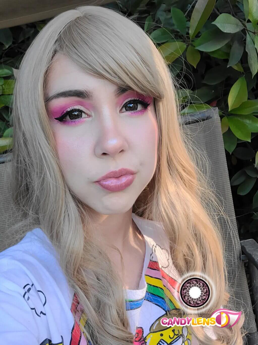 Hello Kitty Pink Color Contact Lens