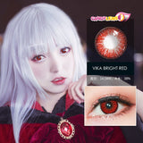 Vika Bright Red Cosplay Color Lenses